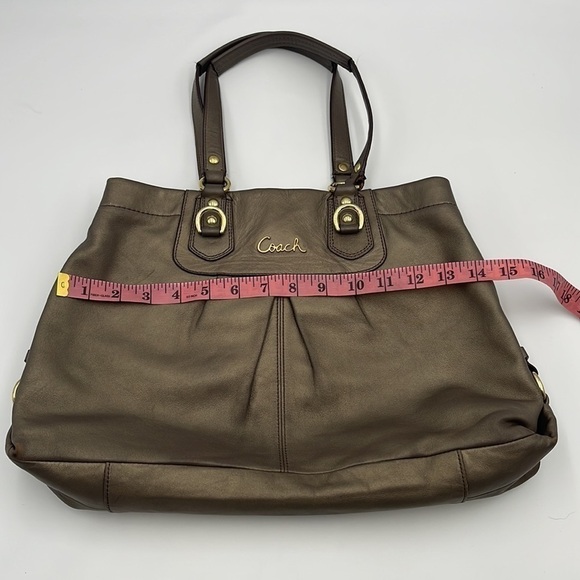 Coach Ashley NoE1261-F15513 Leather Bronze Carryall Shoulder Bag - Picture 2 of 13